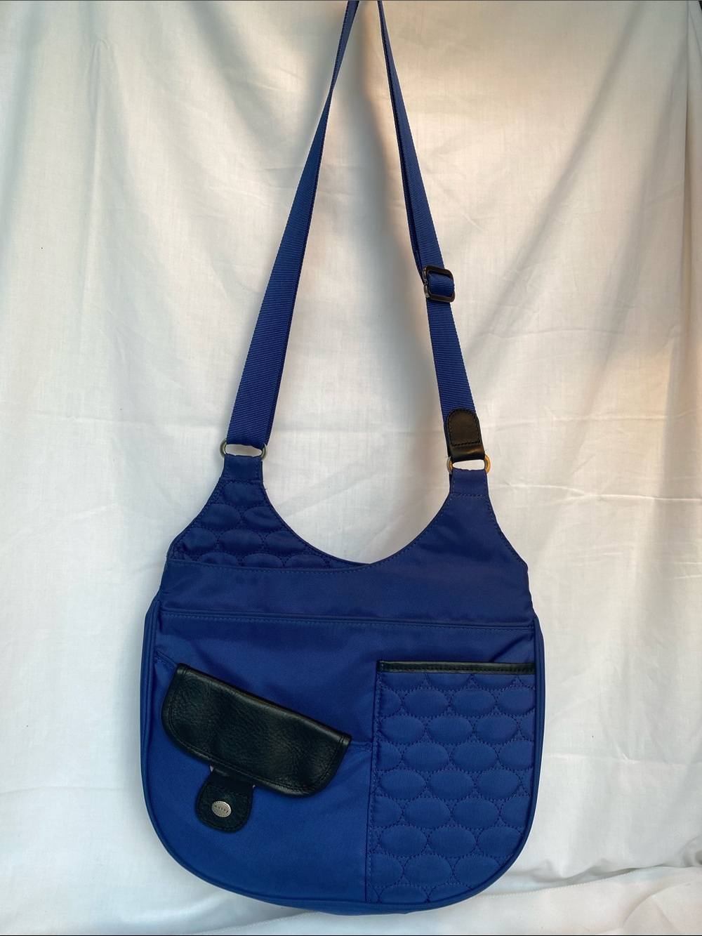 Mosey Classic Blue Quilted Crossbody Bag - Women's Shoulder Bag